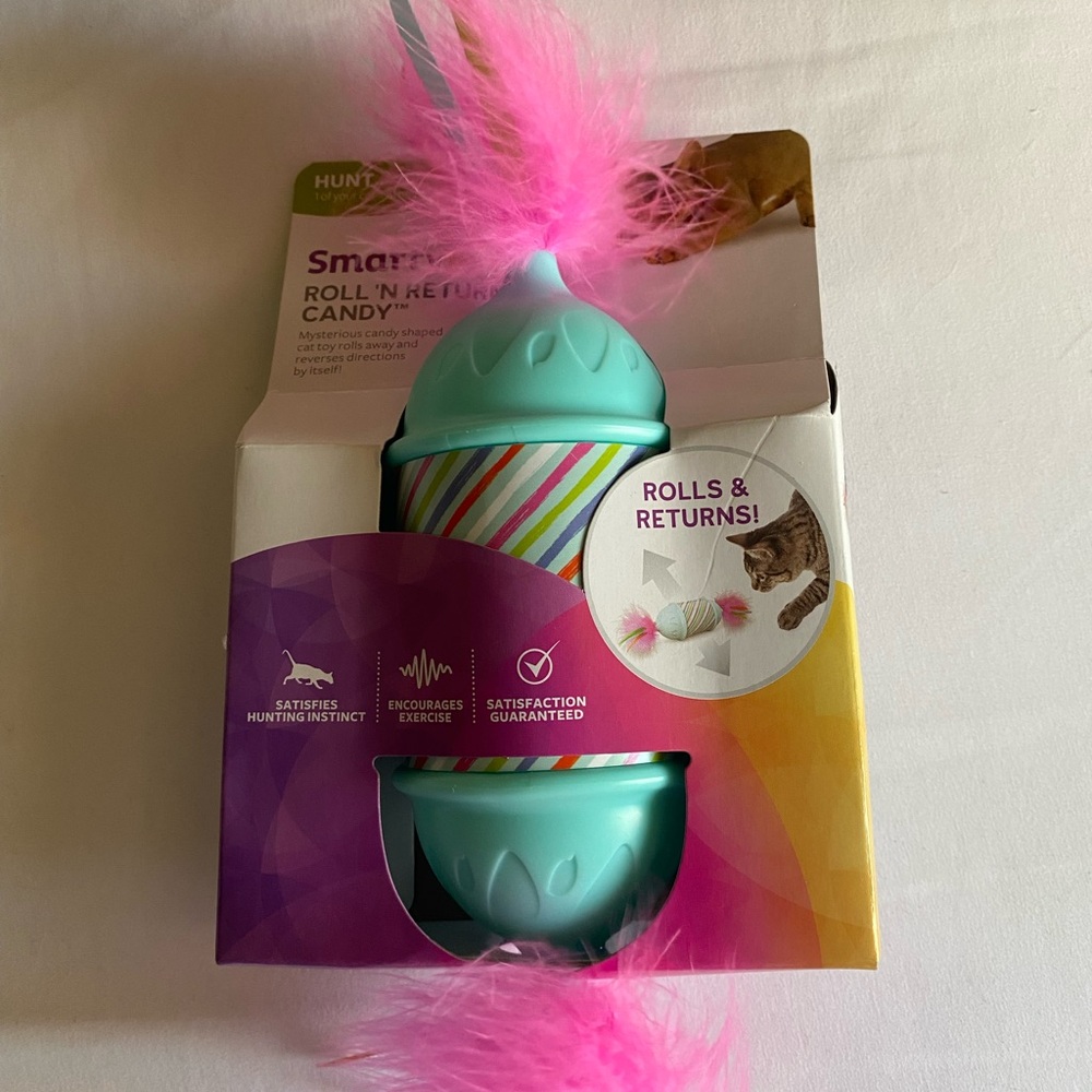 Pink‎ and Blue Cat Toy